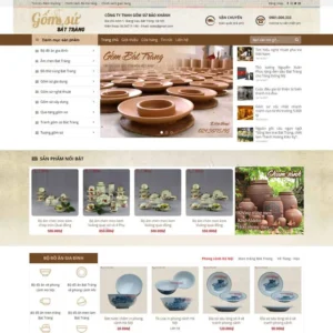 Website bán đồ gốm, sứ