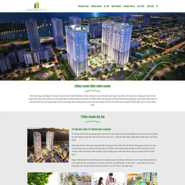 Website landing page bất động sản 09