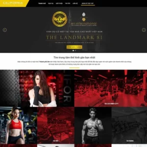 Website trung tâm thể hình – phòng tập gym