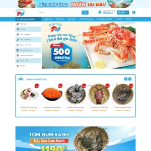 Website hải sản 02