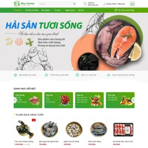 Website bán hải sản 04