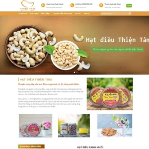 Website bán hạt điều, thực phẩm 02