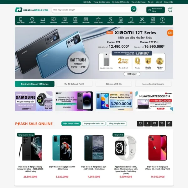 Website Hoàng Hà Mobile 02