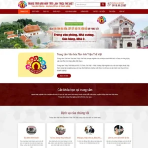 Website trung tâm đào tạo phong thủy