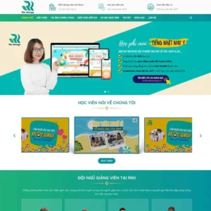 Website trung tâm học tiếng Nhật