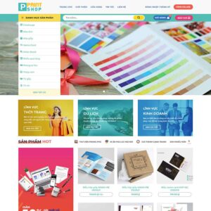 Website in ấn, thiết kế