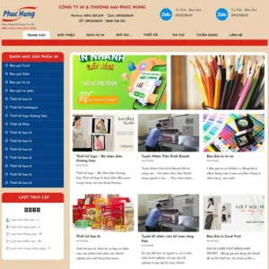 Website công ty in ấn 03