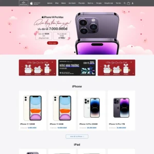 Website bán điện thoại Iphone 03