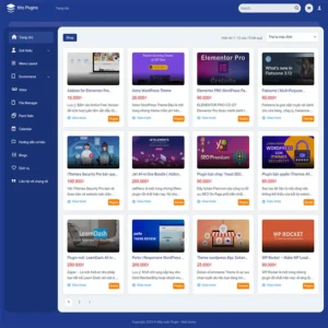 Website bán plugin, theme