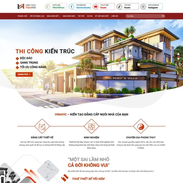 Website kiến trúc 05