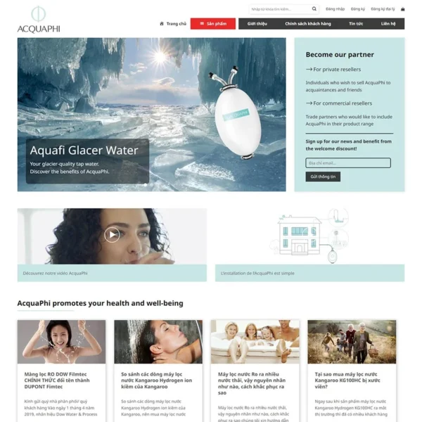 Website bán máy lọc nước 04