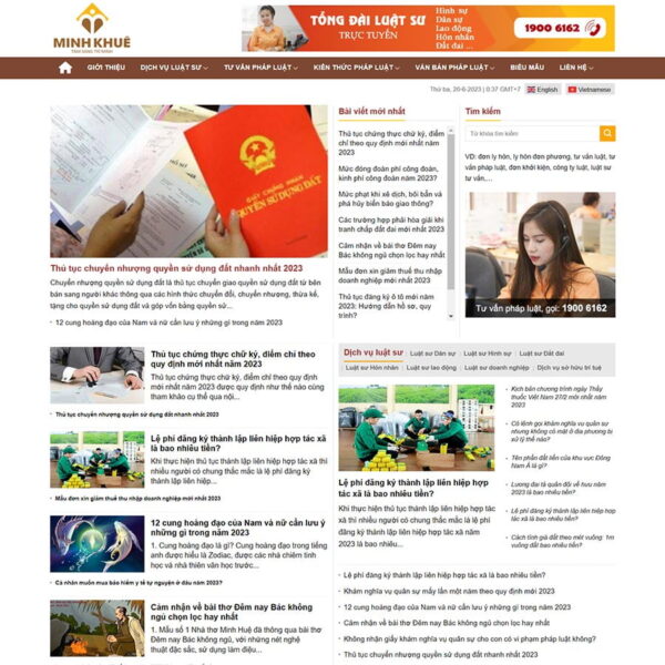 Website luật sư 05