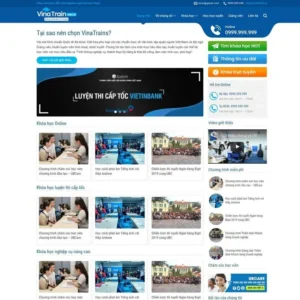 Website trung tâm luyện thi