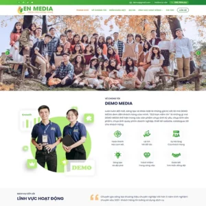 Website công ty marketing, media