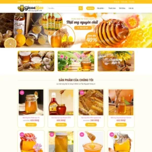 Website bán mật ong 01