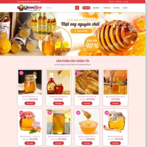 Website bán mật ong 02