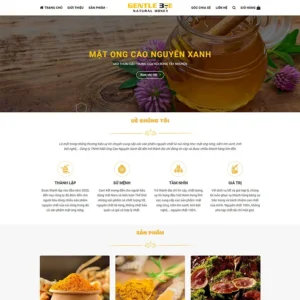 Website bán mật ong 03