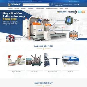 Website công ty bán máy cắt, máy cơ khí 02