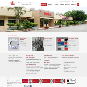 Website công ty sản xuất linh kiện