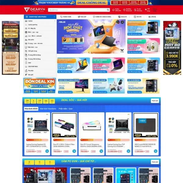 Website bán máy tính, laptop 10