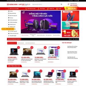 Website bán máy tính, laptop