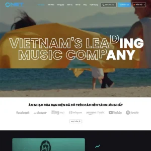 Website công ty media, âm nhạc 02