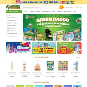 Website bán sản phẩm mẹ và bé 03
