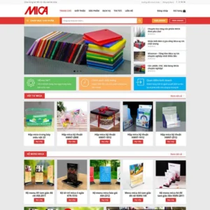 Website bán sản phẩm từ mica