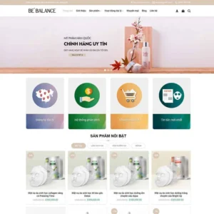 Website Shop mỹ phẩm 01