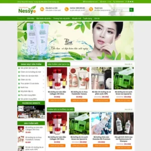Website Shop mỹ phẩm 02