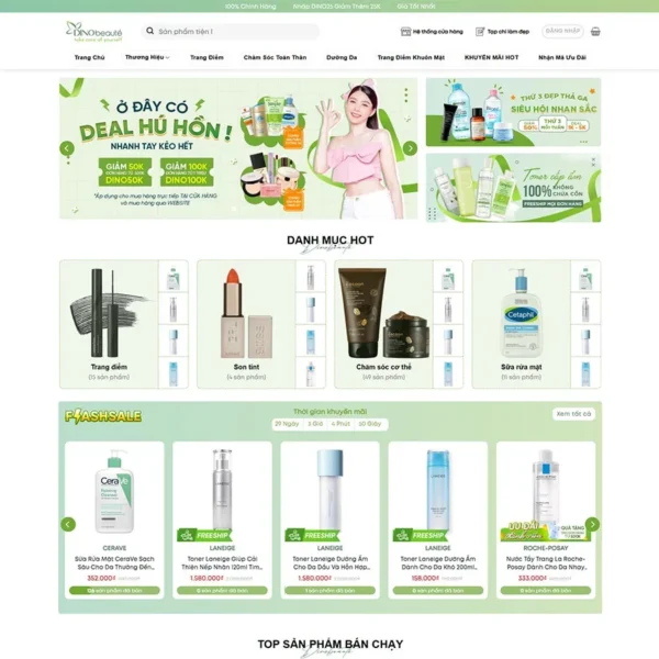 Website mỹ phẩm 24