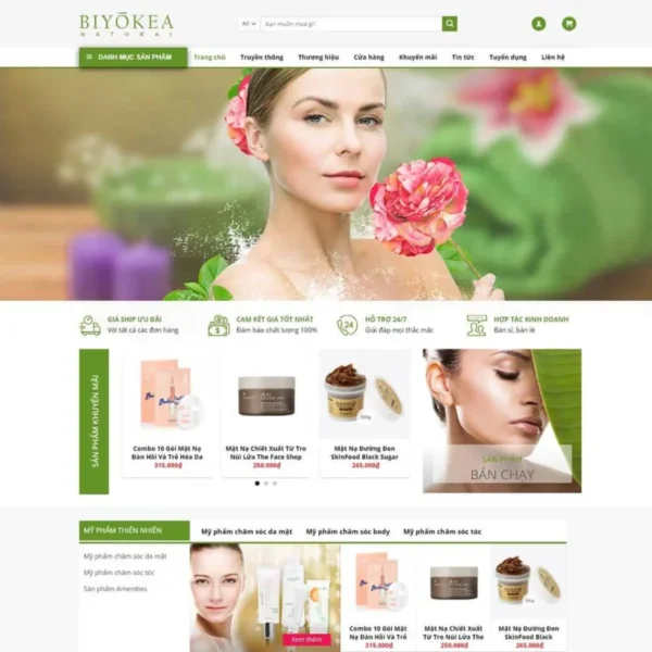 Website Shop mỹ phẩm 07