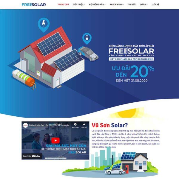 Website điện mặt trời
