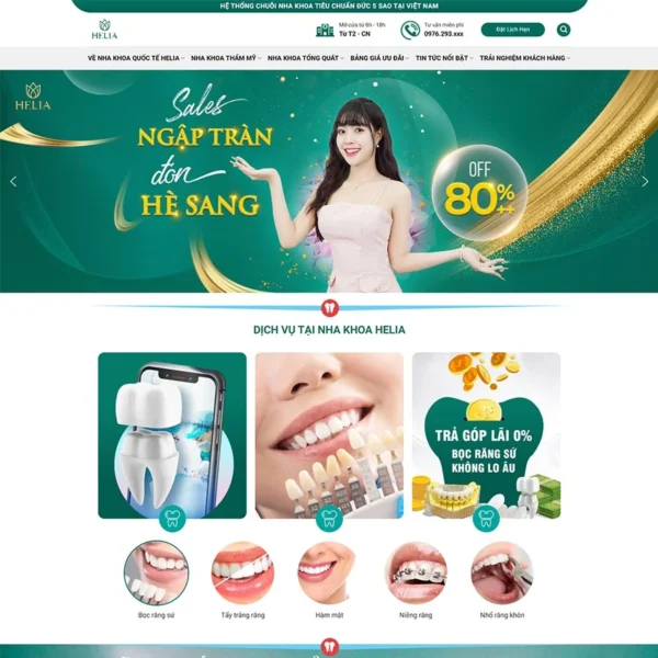 Website dịch vụ Nha Khoa 05