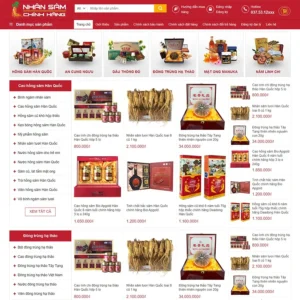 Website bán nhân sâm