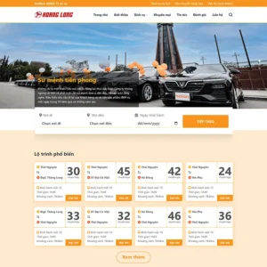 Website nhà xe, thuê xe