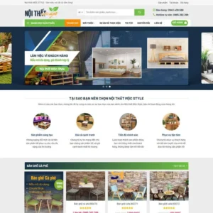 Website bán hàng bàn ghế, nội thất