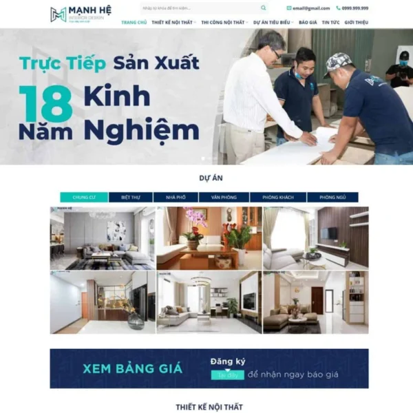 Website công ty nội thất 14