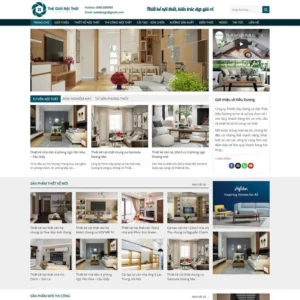 Website công ty thiết kế, thi công nội thất 04