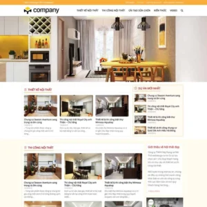 Website công ty thiết kế, thi công nội thất 05