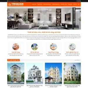 Website công ty thiết kế kiến trúc, nội thất