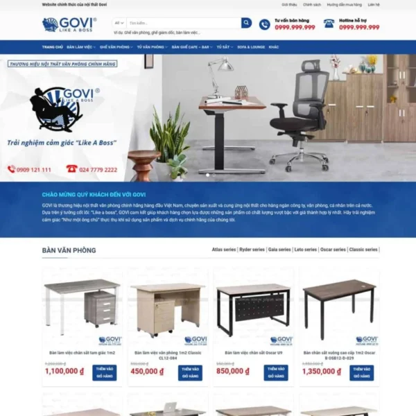 Website nội thất govi