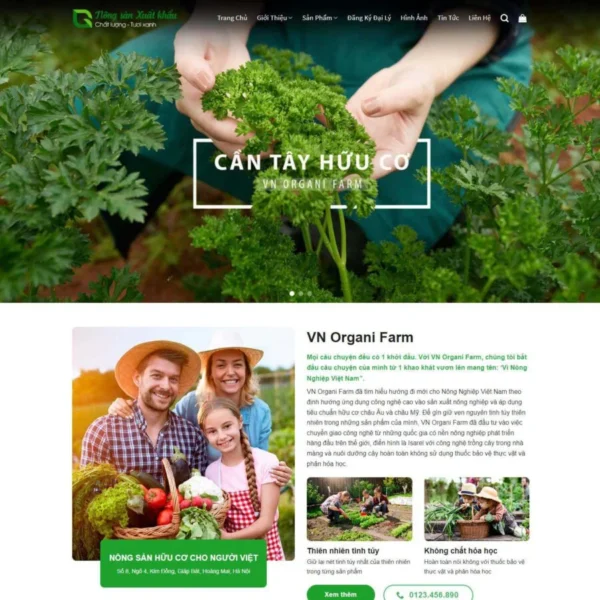 Website nông sản 02