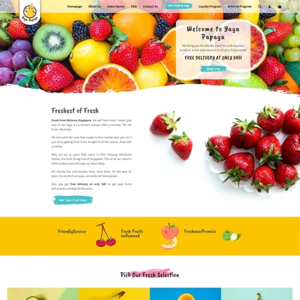 Website nông sản 04