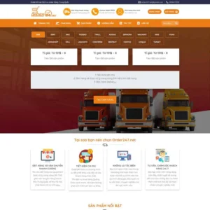 Website dịch vụ order hàng, bán hàng
