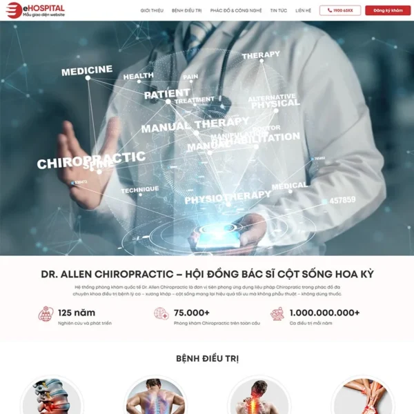 Website phòng khám đa khoa 03