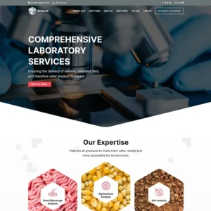 Website phòng lab thí nghiệm y tế