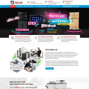 Website bán và cho thuê máy Photocopy