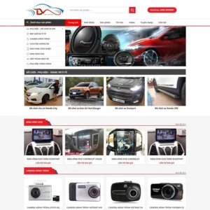 Website bán phụ kiện, đồ chơi ô tô