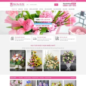 Website cửa hàng bán hoa 02